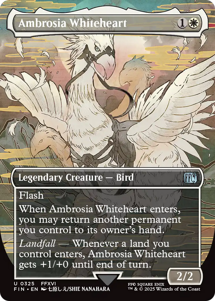 Ambrosia Whiteheart (Borderless) [FINAL FANTASY] - Magic: The Gathering - Card Brawlers | Quebec | Canada |