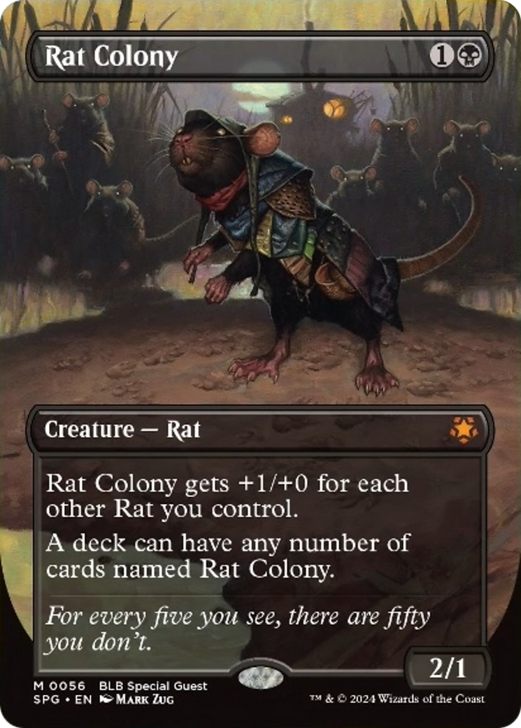 Rat Colony (Borderless) [Bloomburrow Special Guests] - Magic: The Gathering - Card Brawlers | Quebec | Canada |