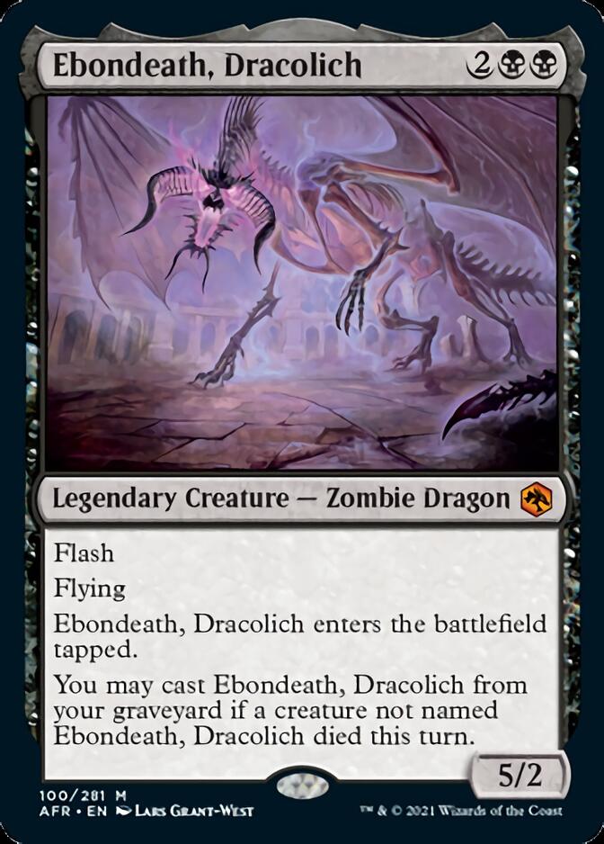 Ebondeath, Dracolich [Dungeons & Dragons: Adventures in the Forgotten Realms] - Magic: The Gathering - Card Brawlers | Quebec | Canada |