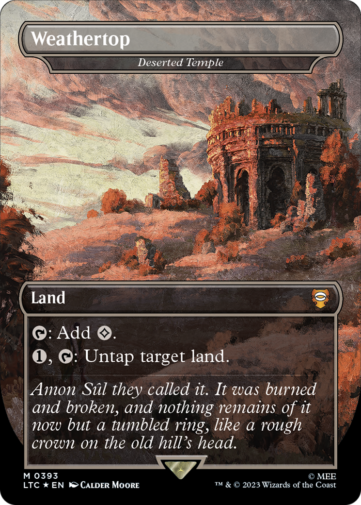 Weathertop - Deserted Temple (Surge Foil Realms and Relics) [The Lord of the Rings: Tales of Middle-Earth Commander] - Magic: The Gathering - Card Brawlers | Quebec | Canada |