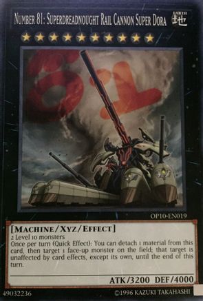 Number 81: Superdreadnought Rail Cannon Super Dora [OP10-EN019] Common - Yu-Gi-Oh! - Card Brawlers | Quebec | Canada |