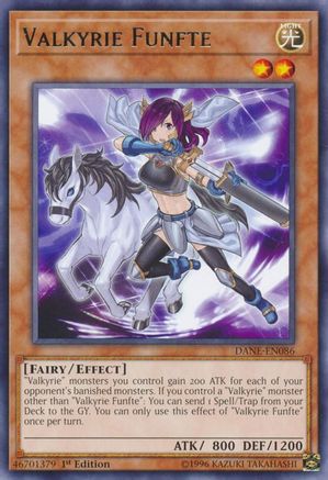Valkyrie Funfte [DANE-EN086] Rare - Yu-Gi-Oh! - Card Brawlers | Quebec | Canada |