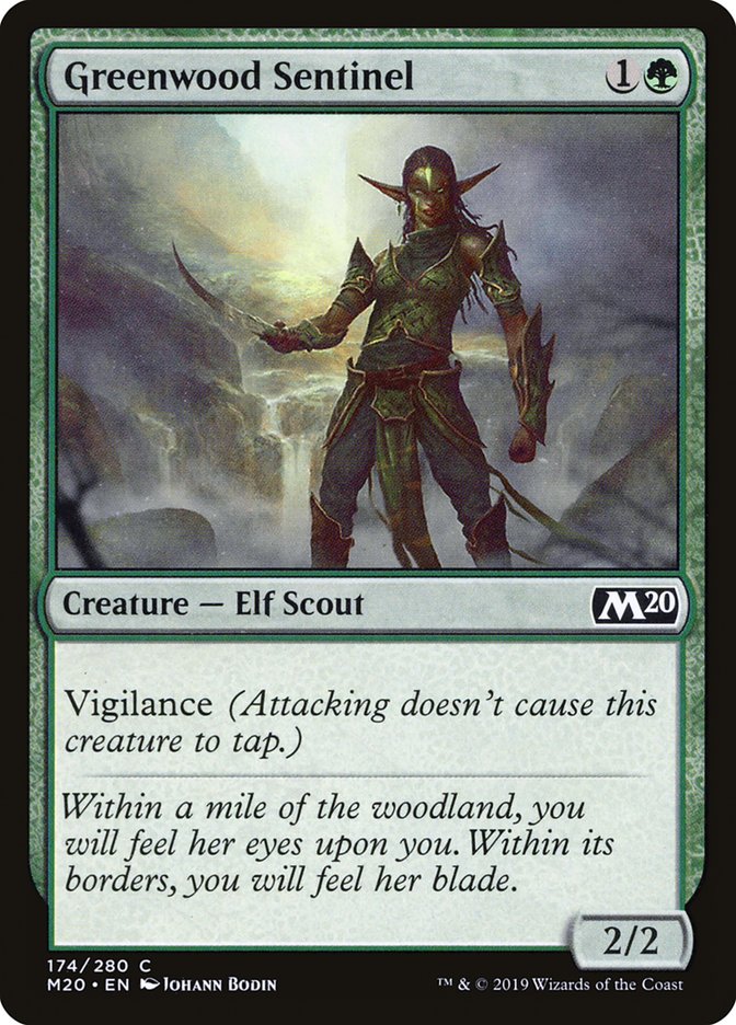 Greenwood Sentinel [Core Set 2020] - Magic: The Gathering - Card Brawlers | Quebec | Canada |