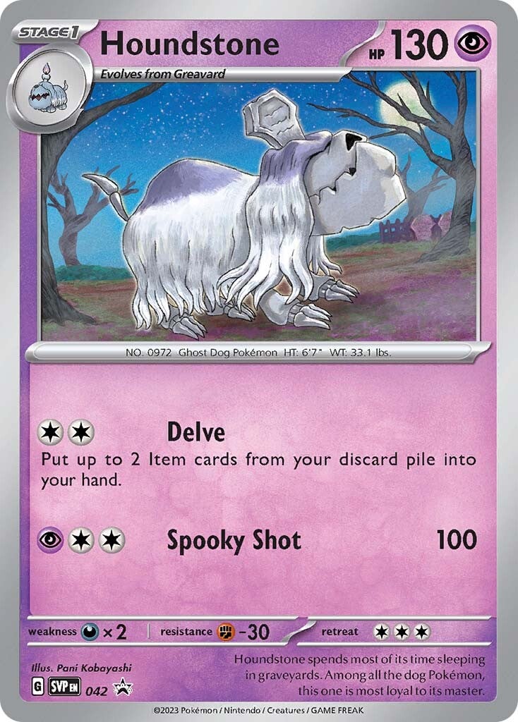 Houndstone (042) [Scarlet & Violet: Black Star Promos] - Pokémon - Card Brawlers | Quebec | Canada |