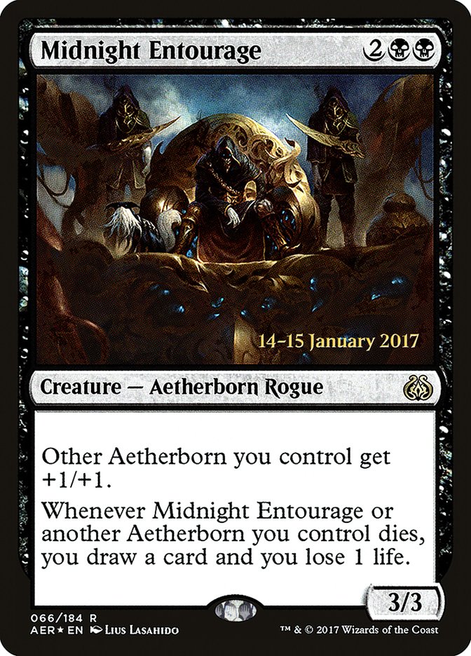 Midnight Entourage [Aether Revolt Prerelease Promos] - Magic: The Gathering - Card Brawlers | Quebec | Canada |