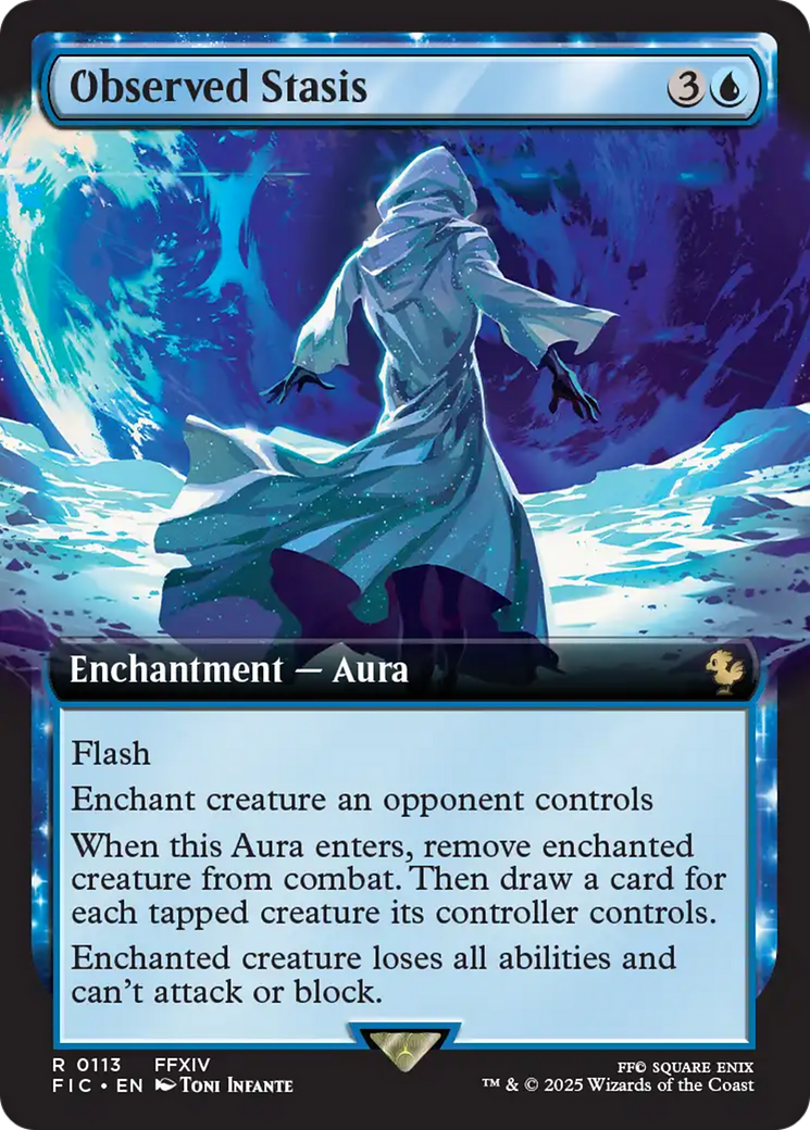 Observed Stasis (Extended Art) [FINAL FANTASY Commander] - Magic: The Gathering - Card Brawlers | Quebec | Canada |