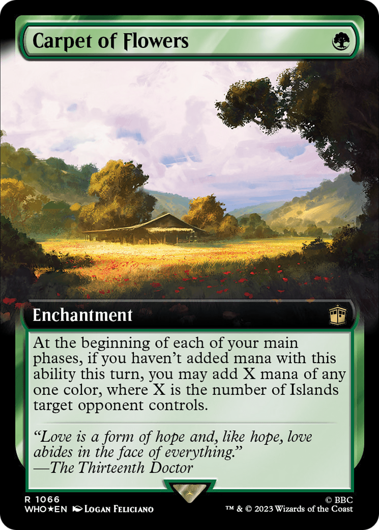Carpet of Flowers (Extended Art) (Surge Foil) [Doctor Who] - Magic: The Gathering - Card Brawlers | Quebec | Canada |