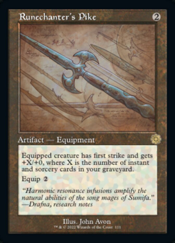 Runechanter's Pike (Retro Schematic) [The Brothers' War Retro Artifacts] - Magic: The Gathering - Card Brawlers | Quebec | Canada |