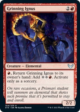 Grinning Ignus [Strixhaven: School of Mages] - Magic: The Gathering - Card Brawlers | Quebec | Canada |