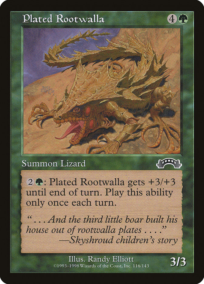 Plated Rootwalla [Exodus] - Magic: The Gathering - Card Brawlers | Quebec | Canada |
