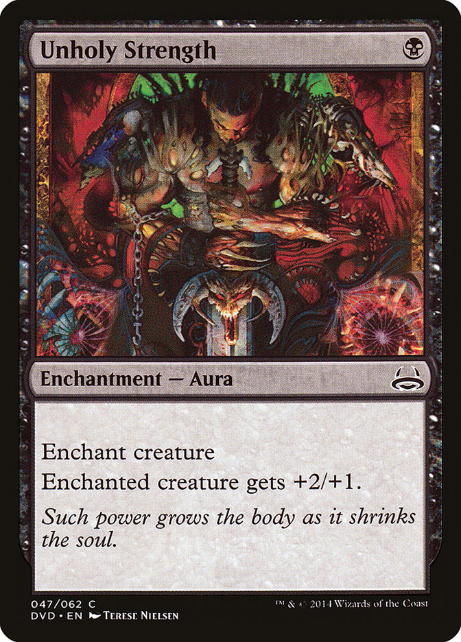 Unholy Strength (Divine vs. Demonic) [Duel Decks Anthology] - Magic: The Gathering - Card Brawlers | Quebec | Canada |