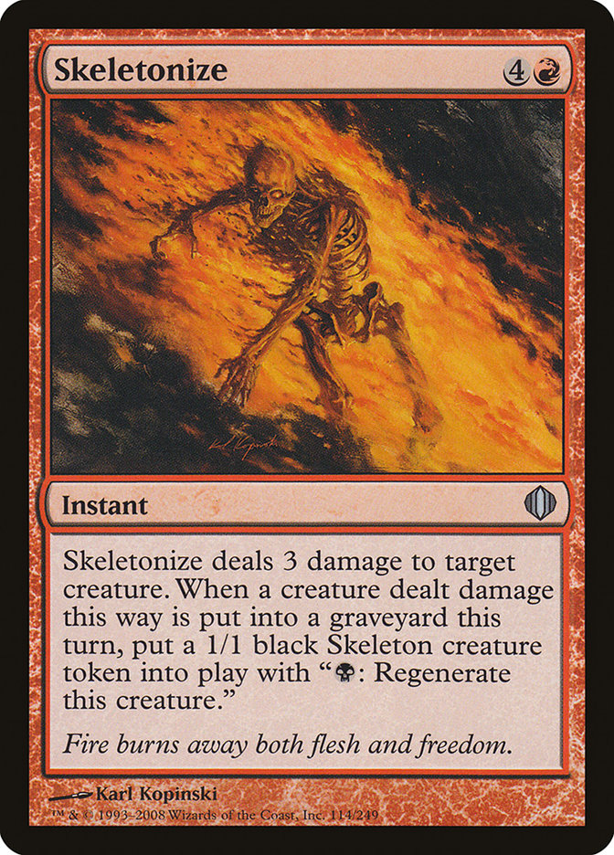 Skeletonize [Shards of Alara] - Magic: The Gathering - Card Brawlers | Quebec | Canada |