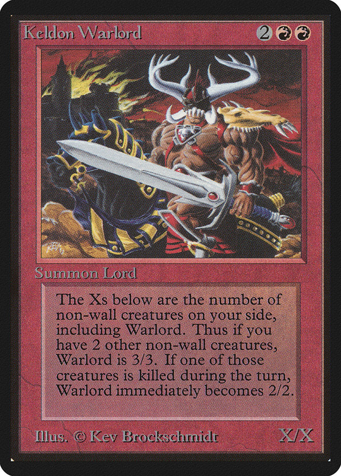 Keldon Warlord [Beta Edition] - Magic: The Gathering - Card Brawlers | Quebec | Canada |