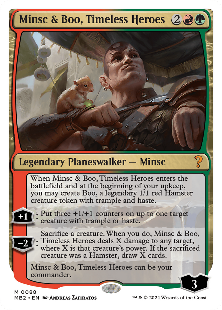 Minsc & Boo, Timeless Heroes (White Border) [Mystery Booster 2] - Magic: The Gathering - Card Brawlers | Quebec | Canada |