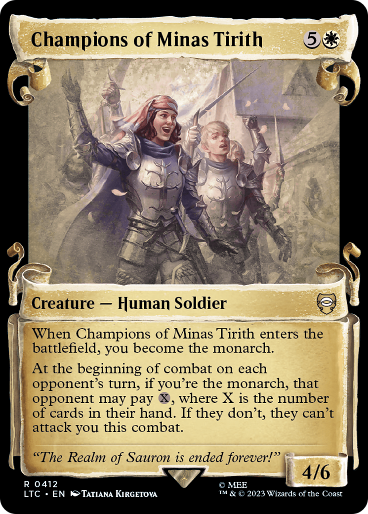 Champions of Minas Tirith [The Lord of the Rings: Tales of Middle-Earth Commander Showcase Scrolls] - Magic: The Gathering - Card Brawlers | Quebec | Canada |