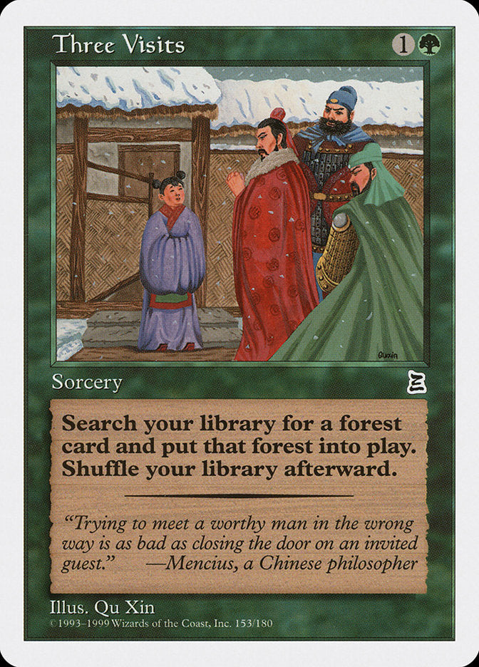 Three Visits [Portal Three Kingdoms] - Magic: The Gathering - Card Brawlers | Quebec | Canada |