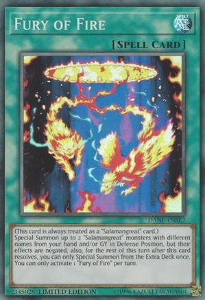Fury of Fire [DANE-ENSE2] Super Rare - Yu-Gi-Oh! - Card Brawlers | Quebec | Canada |