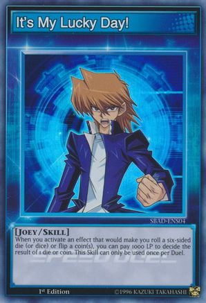 It's My Lucky Day! [SBAD-ENS04] Super Rare - Yu-Gi-Oh! - Card Brawlers | Quebec | Canada |