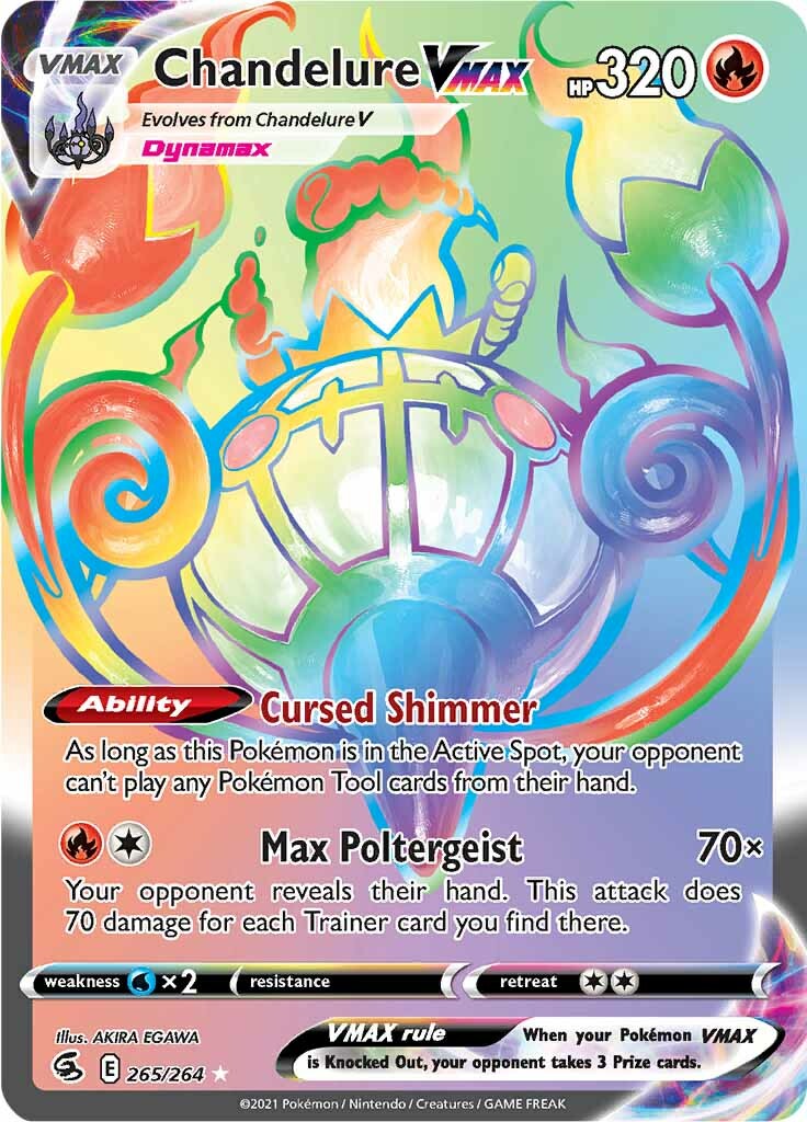Chandelure VMAX (265/264) [Sword & Shield: Fusion Strike] - Pokémon - Card Brawlers | Quebec | Canada |