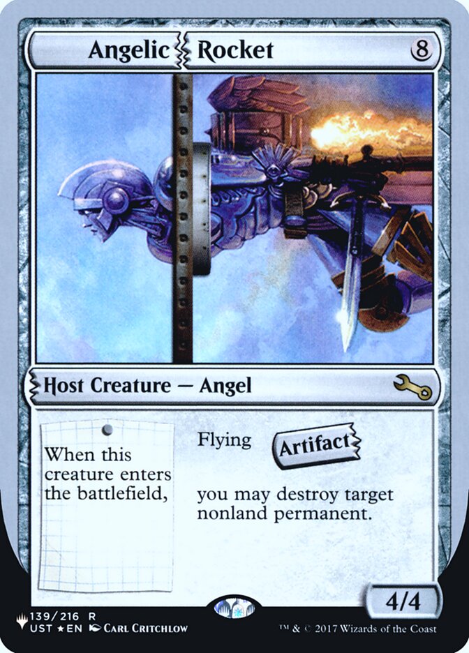 Angelic Rocket (Unfinity Foil Edition) [The List] - Magic: The Gathering - Card Brawlers | Quebec | Canada |