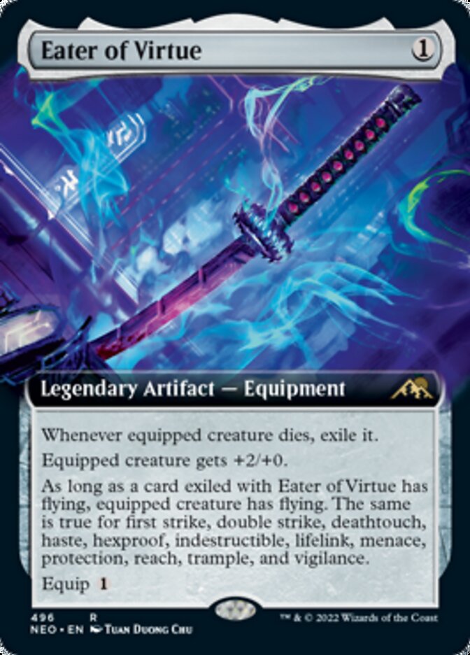 Eater of Virtue (Extended Art) [Kamigawa: Neon Dynasty] - Magic: The Gathering - Card Brawlers | Quebec | Canada |