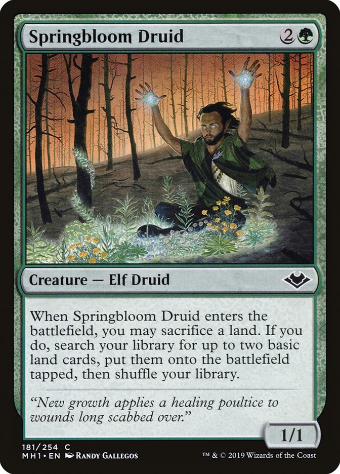 Springbloom Druid [Modern Horizons] - Magic: The Gathering - Card Brawlers | Quebec | Canada |