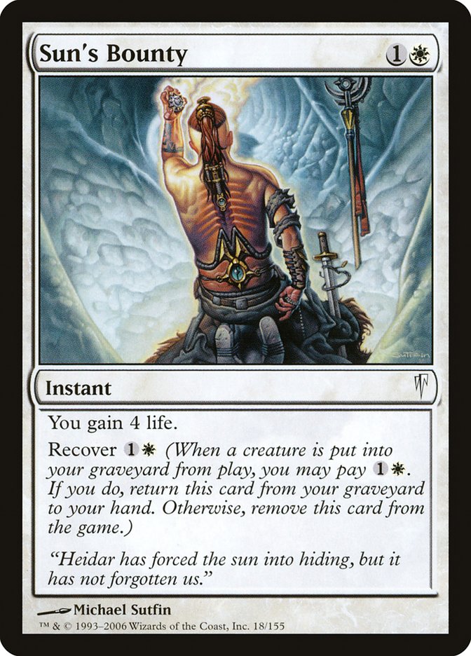 Sun's Bounty [Coldsnap] - Magic: The Gathering - Card Brawlers | Quebec | Canada |