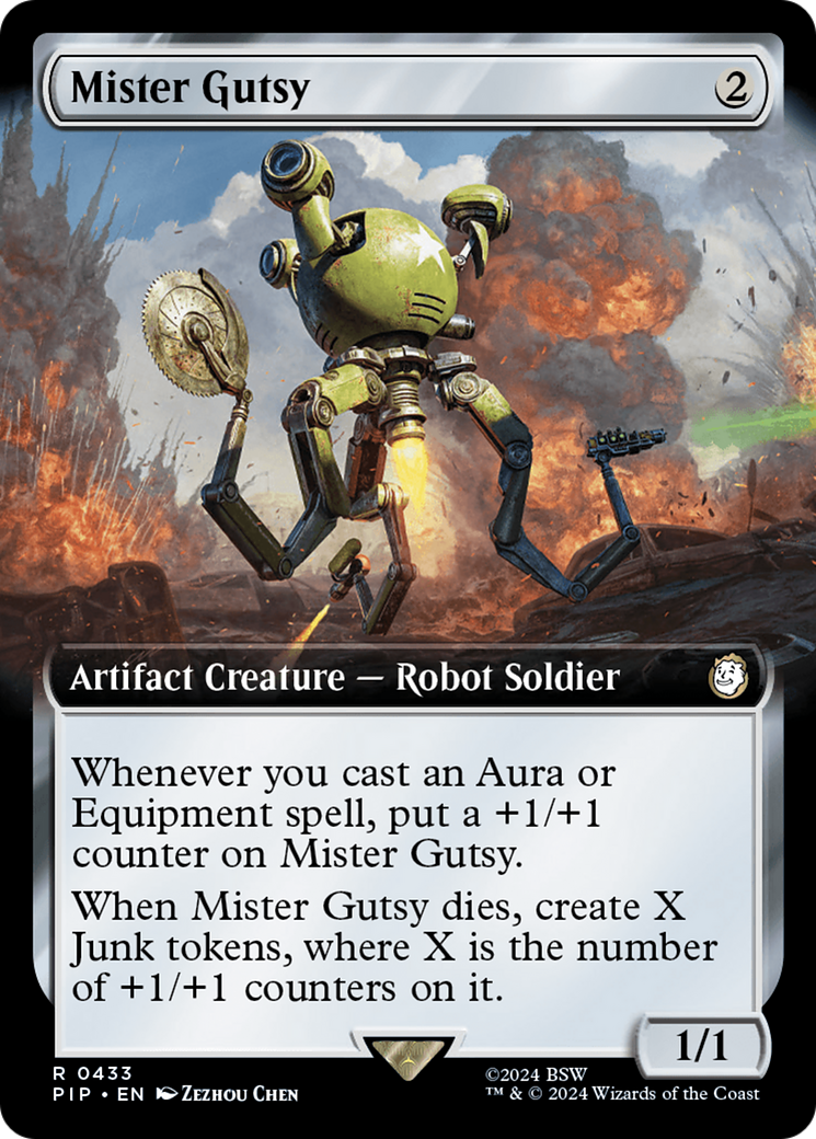 Mister Gutsy (Extended Art) [Fallout] - Magic: The Gathering - Card Brawlers | Quebec | Canada |