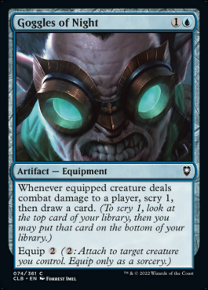 Goggles of Night [Commander Legends: Battle for Baldur's Gate] - Magic: The Gathering - Card Brawlers | Quebec | Canada |