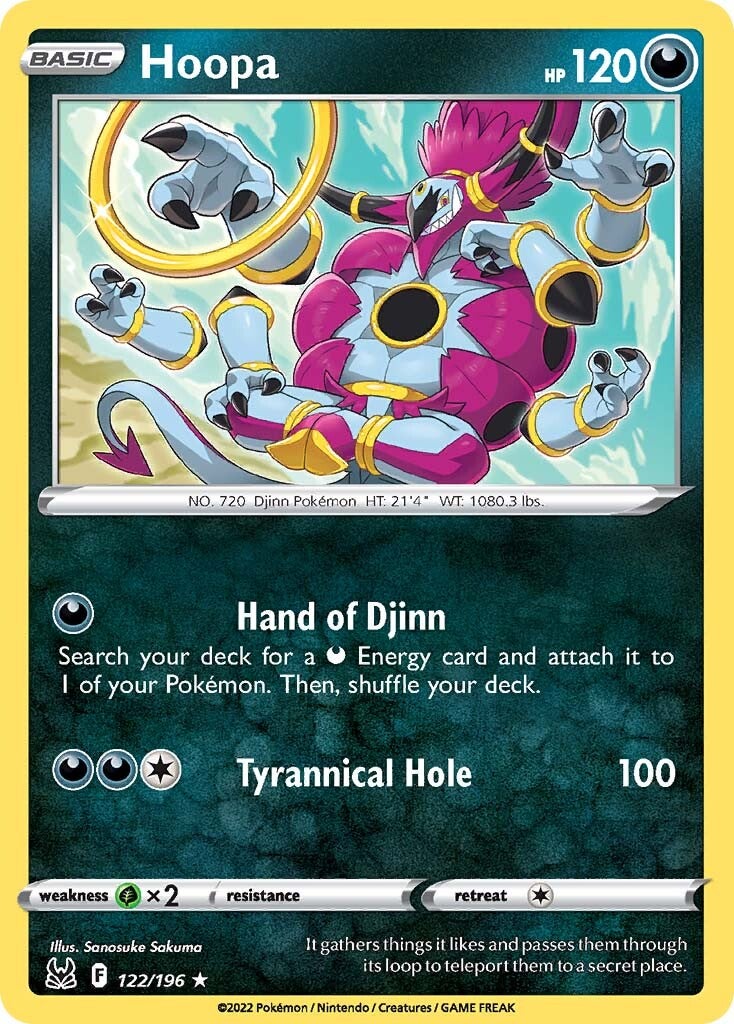 Hoopa (122/196) [Sword & Shield: Lost Origin] - Pokémon - Card Brawlers | Quebec | Canada |