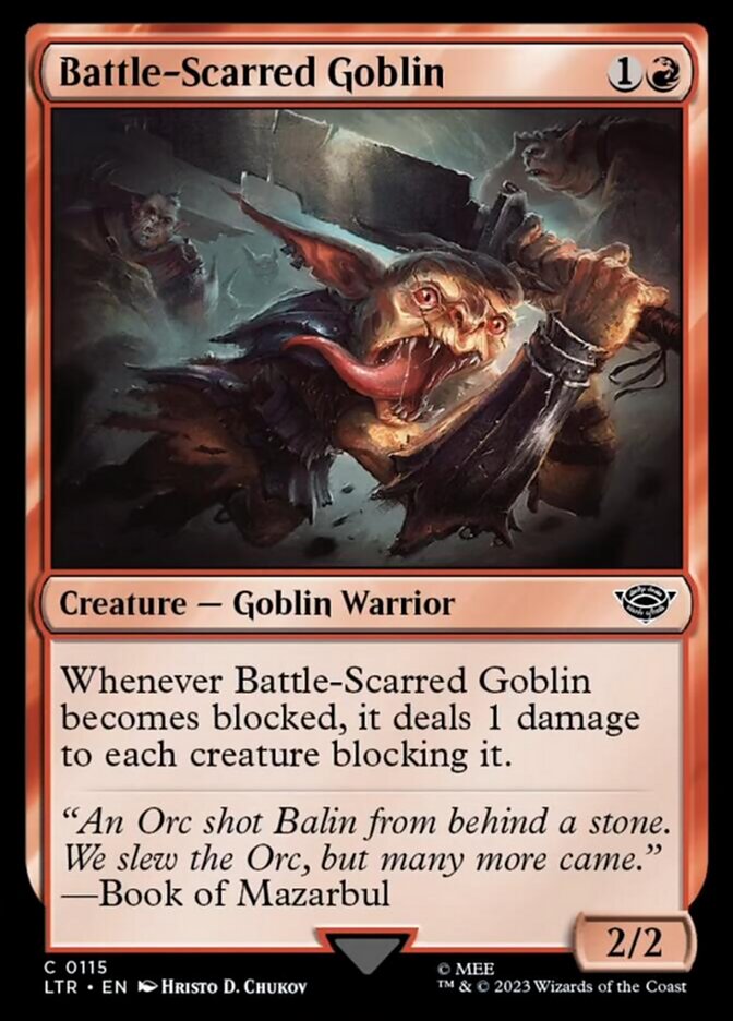 Battle-Scarred Goblin [The Lord of the Rings: Tales of Middle-Earth] - Magic: The Gathering - Card Brawlers | Quebec | Canada |