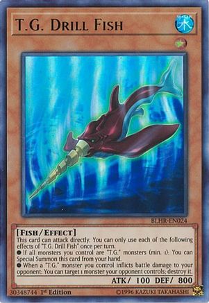T.G. Drill Fish [BLHR-EN024] Ultra Rare - Yu-Gi-Oh! - Card Brawlers | Quebec | Canada |
