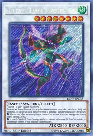 Battlewasp - Hama the Conquering Bow [BLHR-EN038] Secret Rare - Yu-Gi-Oh! - Card Brawlers | Quebec | Canada |