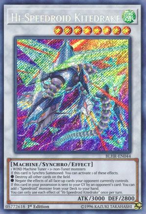 Hi-Speedroid Kitedrake [BLHR-EN044] Secret Rare - Yu-Gi-Oh! - Card Brawlers | Quebec | Canada |