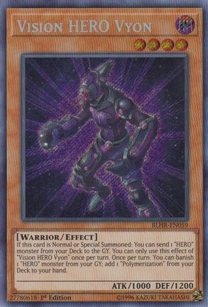 Vision Hero Vyon [BLHR-EN059] Secret Rare - Yu-Gi-Oh! - Card Brawlers | Quebec | Canada |