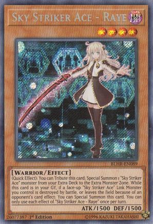 Sky Striker Ace - Raye [BLHR-EN089] Secret Rare - Yu-Gi-Oh! - Card Brawlers | Quebec | Canada |