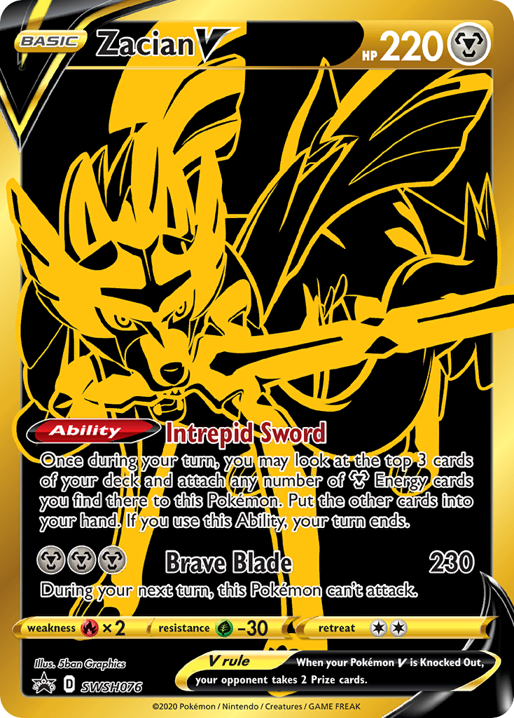 Zacian V (SWSH076) [Sword & Shield: Black Star Promos] - Pokémon - Card Brawlers | Quebec | Canada |