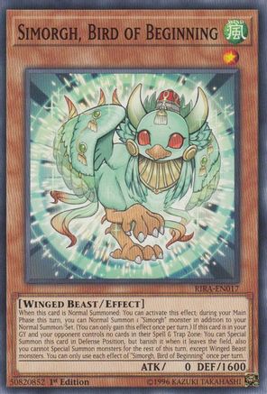 Simorgh, Bird of Beginning [RIRA-EN017] Common - Yu-Gi-Oh! - Card Brawlers | Quebec | Canada |