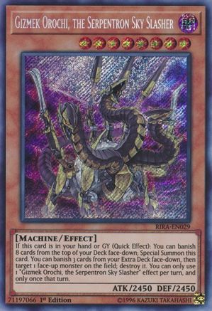 Gizmek Orochi, the Serpentron Sky Slasher [RIRA-EN029] Secret Rare - Yu-Gi-Oh! - Card Brawlers | Quebec | Canada |