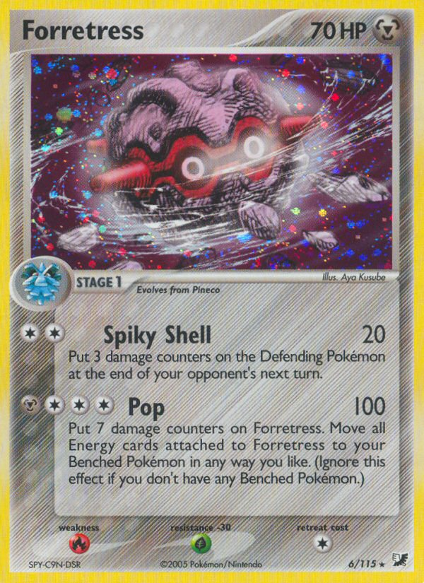 Forretress (6/115) [EX: Unseen Forces] - Pokémon - Card Brawlers | Quebec | Canada |