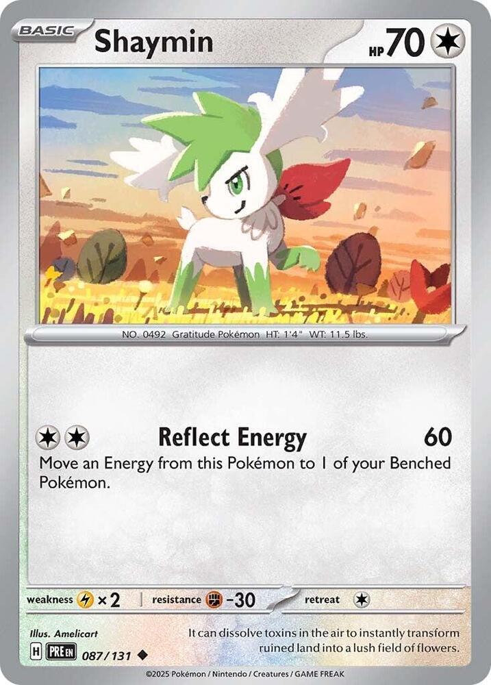 Shaymin (087/131) [Scarlet & Violet: Prismatic Evolutions] - Pokémon - Card Brawlers | Quebec | Canada |