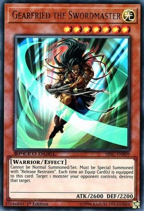 Gearfried the Swordmaster [SBSC-EN009] Ultra Rare - Yu-Gi-Oh! - Card Brawlers | Quebec | Canada |