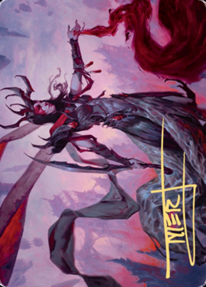 Drana, the Last Bloodchief Art Card (Gold-Stamped Signature) [Zendikar Rising Art Series] - Magic: The Gathering - Card Brawlers | Quebec | Canada |