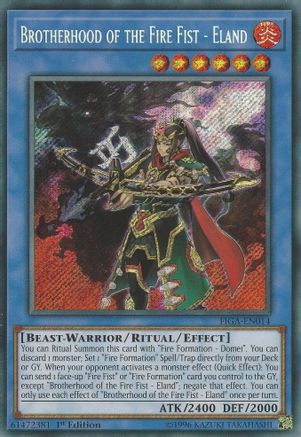 Brotherhood of the Fire Fist - Eland [FIGA-EN014] Secret Rare - Yu-Gi-Oh! - Card Brawlers | Quebec | Canada |