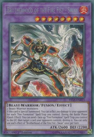 Brotherhood of the Fire Fist - Swan [FIGA-EN015] Secret Rare - Yu-Gi-Oh! - Card Brawlers | Quebec | Canada |