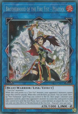 Brotherhood of the Fire Fist - Peacock [FIGA-EN017] Secret Rare - Yu-Gi-Oh! - Card Brawlers | Quebec | Canada |