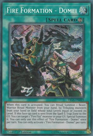 Fire Formation - Domei [FIGA-EN019] Secret Rare - Yu-Gi-Oh! - Card Brawlers | Quebec | Canada |