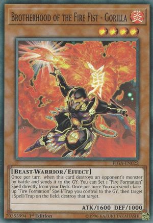 Brotherhood of the Fire Fist - Gorilla [FIGA-EN022] Super Rare - Yu-Gi-Oh! - Card Brawlers | Quebec | Canada |