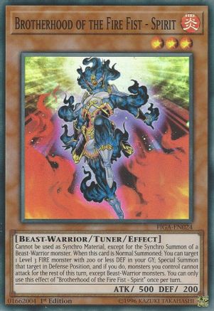Brotherhood of the Fire Fist - Spirit [FIGA-EN024] Super Rare - Yu-Gi-Oh! - Card Brawlers | Quebec | Canada |