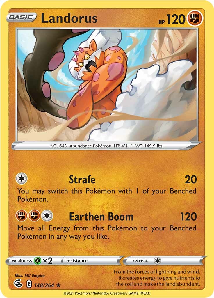 Landorus (148/264) [Sword & Shield: Fusion Strike] - Pokémon - Card Brawlers | Quebec | Canada |